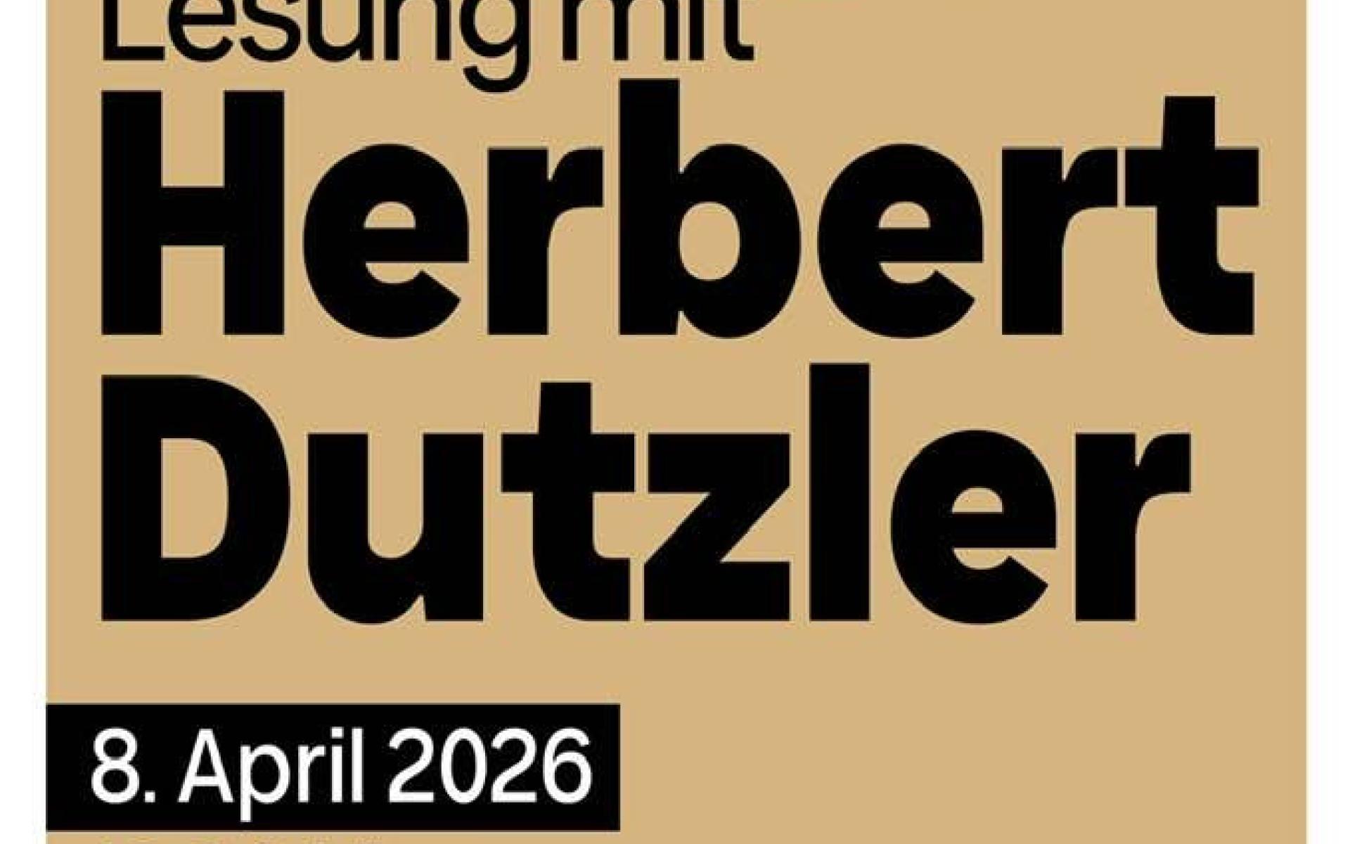 Lesung Herbert Dutzler
